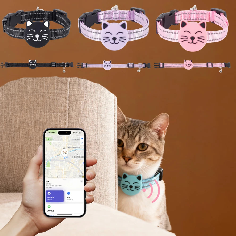Pet Smart GPS Trackers Collar Cat Dog Anti-Lost Positioning Device Waterproof Pet Kitten GPS Collar for iOS Google Android